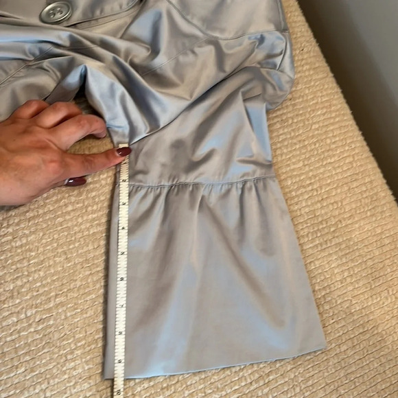 Taylor Brooke Canada blazer Women 10 silver ruffle 3/4 sleeve special occasion - Picture 10 of 10